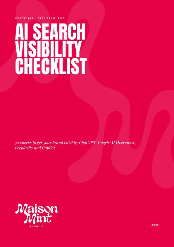 AI search visibility checklist, cover