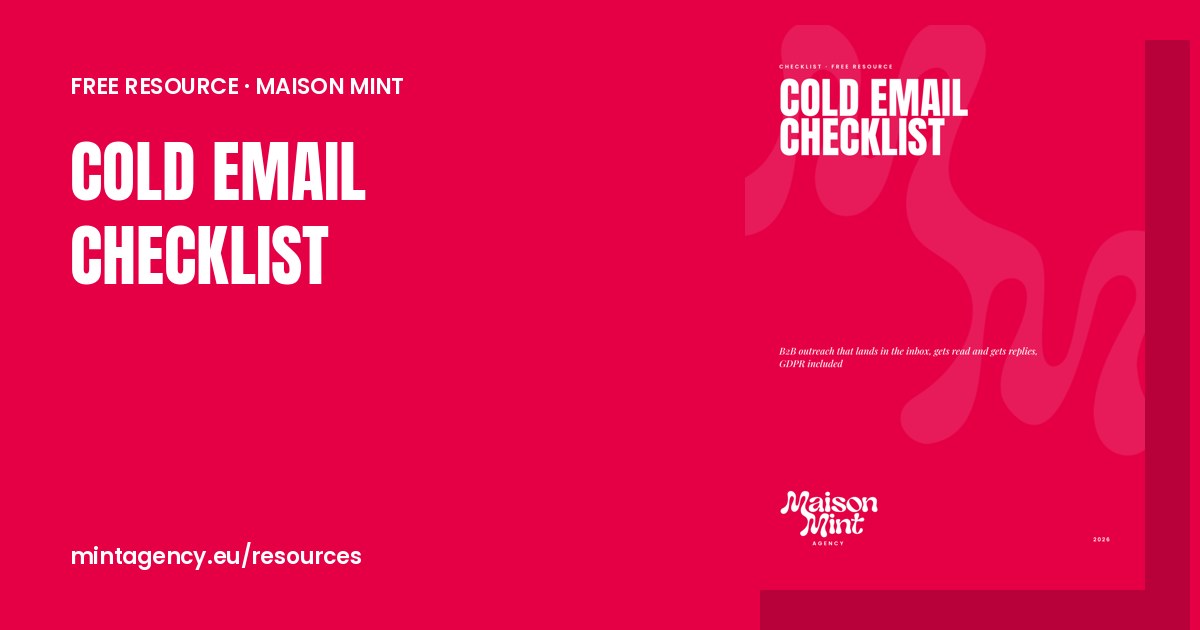 Cold email checklist